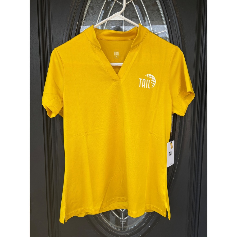 Tail Activewear Womens Atha Golf Polo Tuscan Sun Yellow UPF 50 Size M
